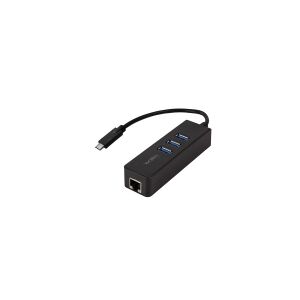 LogiLink UA0283, Ledningsført, USB, Ethernet, 1000 Mbit/s, Sort