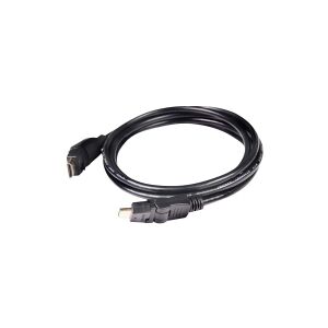 Club-3d Club 3D CAC-1360 - HDMI-kabel med Ethernet - HDMI han roterende til HDMI han roterende - 2 m - 4K support