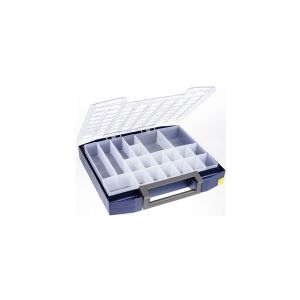 raaco Boxxser 80, Værktøjskasse, Polykarbonat (PC), Polypropylen, Blå, Transparent, 20 kg, Hængsel, 465 mm