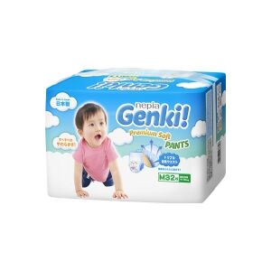 Pieluszki Genki Premium Soft Pants M, 7-10 kg, 32 szt.