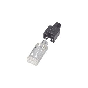 Hirose Electronic Netværksstik RJ45-stik, skærmet sort TM 11 Stik, lige Poler: 8P8C Sort 1 stk