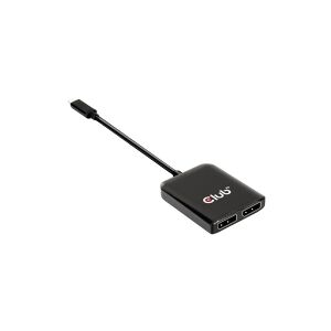 Club-3d Club 3D - Videoadapter - 24 pin USB-C han til DisplayPort hun - 20 cm - 4K60 Hz support
