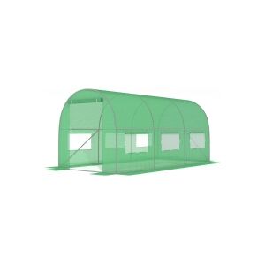 FUNFIT GREEN foil tunnel with windows - 10m2 = 400 * 250 * 200