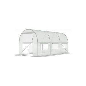 FUNFIT Foil tunnel White with windows - 9m2 = 450 * 200 * 200