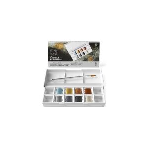 ARTMAX Cotman watercolour 1/2 pan metallic pocket set 9pc