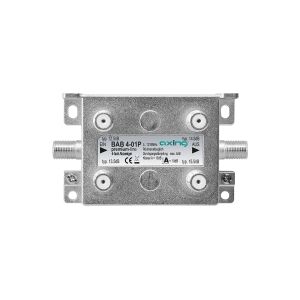 Axing BAB 4-01P SPLITTER 4-FOLD 125 - 155 DB 5 - 1218 MHZ F-SOKKEL PREMIUM-LINE