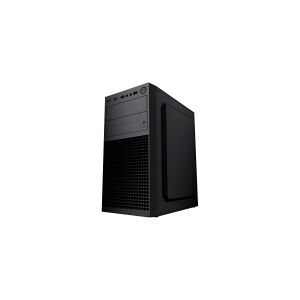 Gembird Fornax K300 - MT - micro-ATX - ingen strømforsyning (ATX) - sort - USB/Lyd