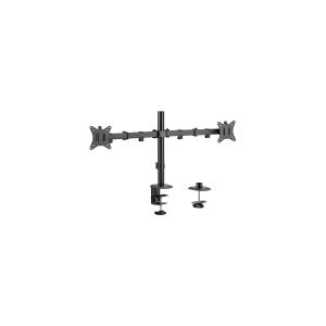 Maclean bordbeslag til 2 skærme, VESA 75x75 og 100x100, 17-32, 2x 9kg, MC-754N
