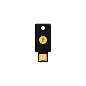 Yubico 5060408465295, Sort, USB-A, FIDO Universal 2nd Factor (U2F), FIDO2, IP68, FIDO L2