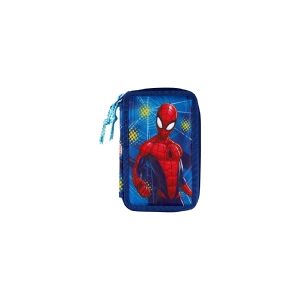 Euromic Spiderman fyldt dobbeltdækker penalhus 19,5 x 13,5 x 4,5cm