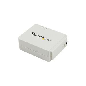 StarTech.com 1-Port Wireless N USB 2.0 Network Print Server - 10/100 Mbps Ethernet USB Printer Server Adapter - Windows 10 - 802.11 b/g/n (PM1115UW) - Udskriftsserver - USB 2.0 - 10/100 Ethernet x 1 - hvid