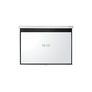 Optoma DE-1109EGA - Projektionsskærm - loftsmonterbar, vægmonterbar - motoriseret - 109 (277 cm) - 16:10 - Glass-fibre Matte White