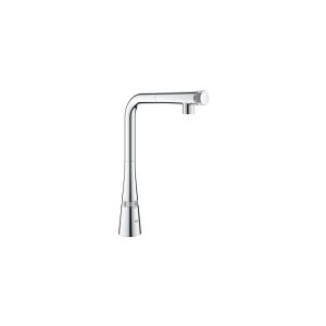 GROHE Zedra Smart Control L-Ausl hzb.Mouss, Træk ud, Krom, Digital, Enkelt, 140°