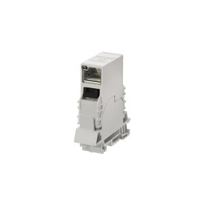 WEIDMÜLLER Koblingsterminal, Kat. 6A RJ45/RJ45, DIN skinnemonterirng TS35 Model: E-TO-RJ45-C