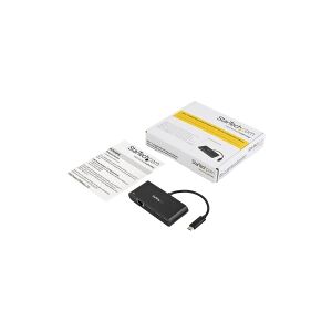 StarTech.com USB C to Ethernet Adapter - 3 Port - with Power Delivery (USB PD) - Power Pass Through Charging - USB C Adapter (US1GC303APD) - Netværksadapter - USB-C - Gigabit Ethernet - sort