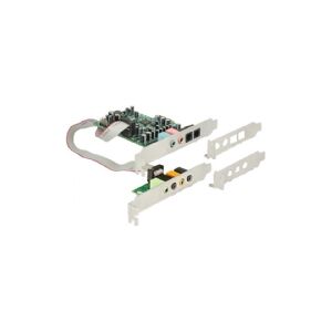 Delock - Lydkort - 24 bit - 192 kHz - 92 dB SNR - 7.1 - PCIe - CM8828+CM9882A