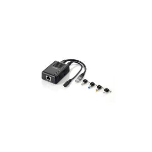 Level One LevelOne POS-1002, 10/100BASE-T(X), 12V, 80 x 55 x 31 mm, 7,6g (0.268 ounce), RoHS/CE/FCC, 0 - 45 °C