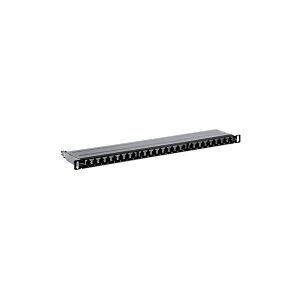 TRENDnet TC-P24C6AHS - Patch-panel - CAT 6a - STP - 0.5U - 24 porte