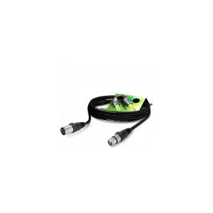 Sommer Cable GA1B-0100-SW-SW XLR Tilslutningskabel [1x XLR-bøsning 3-polet - 1x XLR-stik 3-polet] 1.00 m Sort