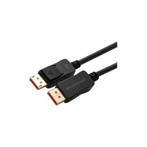 MicroConnect - DisplayPort kabel - DisplayPort (han) haspet til DisplayPort (han) haspet - DisplayPort 1.4 - 1.5 m - 8K60 Hz (7680 x 4320) support - sort