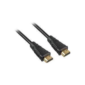 PremiumCord HDMI A - HDMI A, 3m, 3 m, HDMI Type A (Standard), HDMI Type A (Standard), 10,2 Gbit/sek., Sort