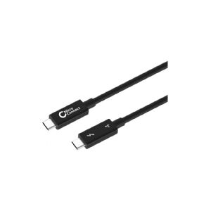 MicroConnect - USB-kabel - 24 pin USB-C (han) til 24 pin USB-C (han) - USB 3.1 Gen 2 / Thunderbolt 4 - 1 m - USB Power Delivery (100 W), 8K60 Hz support - sort