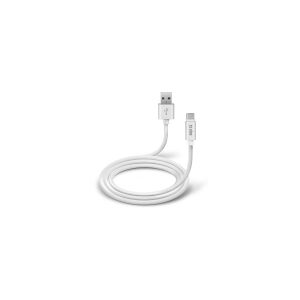 SBS TECABLPOLOTYPECW, 1 m, USB A, USB C, USB 2.0, Hvid