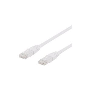 X-Shield - Patchkabel - RJ-45 (han) til RJ-45 (han) - 1 m - UTP - CAT 6 - halogenfri, formet - hvid