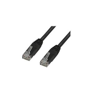 X-Shield - Patchkabel - RJ-45 (han) til RJ-45 (han) - 10 m - UTP - CAT 6 - halogenfri, formet - sort