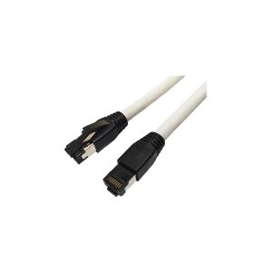 MicroConnect - Patchkabel - RJ-45 (han) til RJ-45 (han) - 10 m - S/FTP - CAT 8.1 - halogenfri, knastfri - hvid