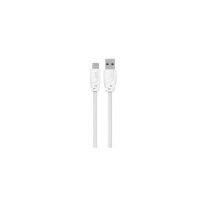 Sinox PRO USB C til USB A kabel. 1m. Hvid