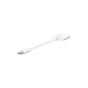 Belkin Components Belkin RockStar - USB-C til hovedtelefon-jackstik/opladningsadapter - 24 pin USB-C han til ministik, 24 pin USB-C hun - USB Power Delivery (60W)