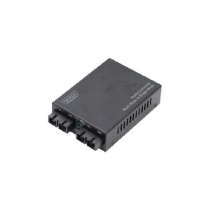 DIGITUS Professional DN-82024 - Medieomsætter - 100Mb LAN - 100Base-FX - SC multimodus / SC enkelttilstand - op til 20 km - 1310 nm