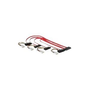 MAG - SAS internt kabel - 4-Lane - 32-pin 4i MultiLane til 4-PIN intern strøm, 29 pin intern SAS (SFF-8482) - 75 cm - for Microchip Adaptec Serial At