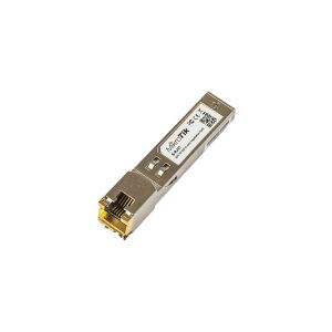 MikroTik S-RJ01 - SFP (mini-GBIC) transceiver modul - 1GbE - 10Base-T, 100Base-TX, 1000Base-T - SFP (mini-GBIC) / RJ-45