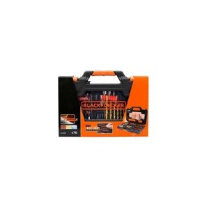 Black & Decker A7231-XJ, Boremaskine, Elektrisk multiværktøj, Boresæt, Metal, Sten, Træ, 8 mm, 8 mm, Sort, Orange