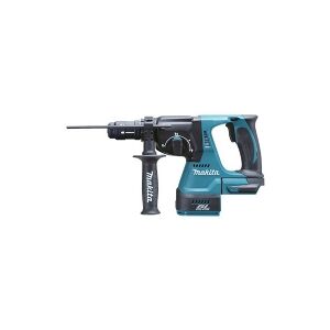 Makita DHR243ZJW Batteridrevet stempel, 18 V, SDS-PLUS, 2,0J LED, VACUUM, Uden batteri og oplader! - Uden batteri og oplader