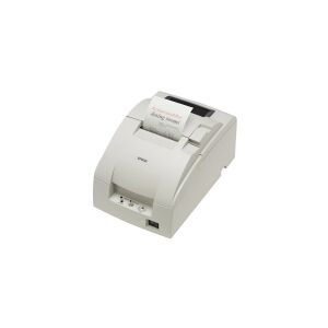 Epson TM U220B - Kvitteringsprinter - to-farvet (monokrom) - dot-matrix - Rulle (7,6 cm) - 17,8 cpi - 9 pin - op til 6 linier/sek. - USB - skærer - skærer - cool white