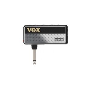 VOX amPlug 2 Metal, Ledningsført, 3,5 mm, Sort, Sølv, Batteri, AAA, 17 t