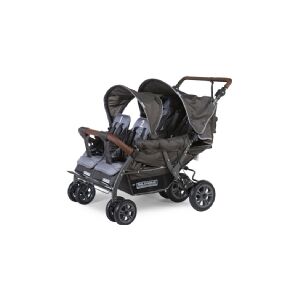 Childhome CHILDwheels stroller with automatic brake, four-seater