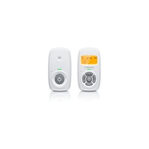 Motorola AM24, DECT babytelefon, 300 m, Hvid, Ravfarvet, Batteri