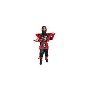Ciao Kobra Ninja Deluxe-kostume (Heldragt med ben- og håndledsdekorationer, bælte og hovedbeklædning med hætte) - 10-12 år