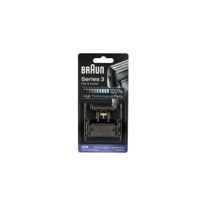 Braun Kombipack 30B - Ekstra klinge og skærer - til shaver - sort - for Braun Satin Hair 3  Series 3  SmartControl3  TriControl 4715, 4740, 4745, 4775