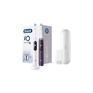 Braun Oral-B iO Series 8 med 2. håndstykke (White Alabaster/Violet Ametrine)