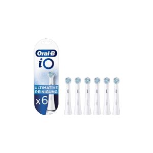 Oral-B iO Series Ultimate Clean Tandbørstehoveder - Hvid - 6-pak