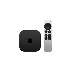 Apple TV 4K (Wi-Fi + Ethernet) - 3. generation - AV-afspiller - 128 GB - 4K UHD (2160p) - 60 fps - HDR