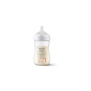 Philips AVENT Natural Response SCY903/66 Baby bottle that works like the breast, Orange, Transparent