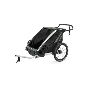 Thule Sweden Thule Chariot Lite 2-i-1 multifunktionel cykelanhænger til to børn   Agave