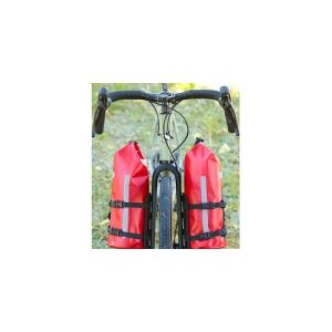 ZÉFAL Z Adventure Fork Pack Red, Waterproof front bag for fork mount, Polyester 420D TPU, (Search tag: Zefal), 150 x 365 mm, 6 L, 346 g (bag