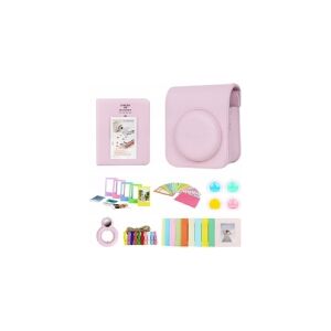 LoveInstant 8in1 tilbehørstaske til Fujifilm Instax Mini 12 / Pink